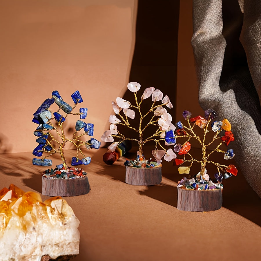 Chakra Edelsteenboom – Set van 12 Kristalboomen