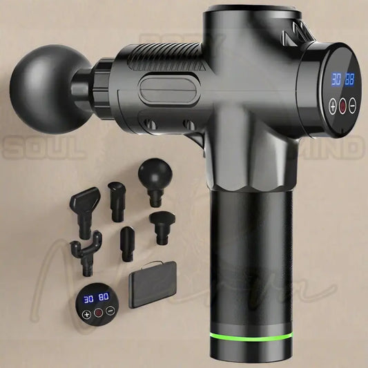 30 Niveau Fascia Massagepistool Zwart