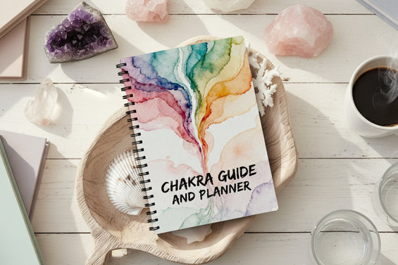 Chakra Guide & Wellness Planner – 7 Chakra Werkboek voor Balans en Zelfzorg (ENG/FRA)