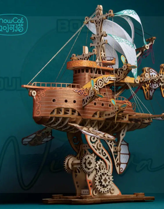 3D Houten Puzzel Fantastisch Ruimteschip