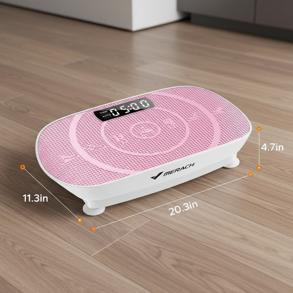 MERACH Trillingsplaat – Full Body Workout | Vetverbranding, Spieropbouw & Lichaamsvormen | Tot 150 kg Draagkracht