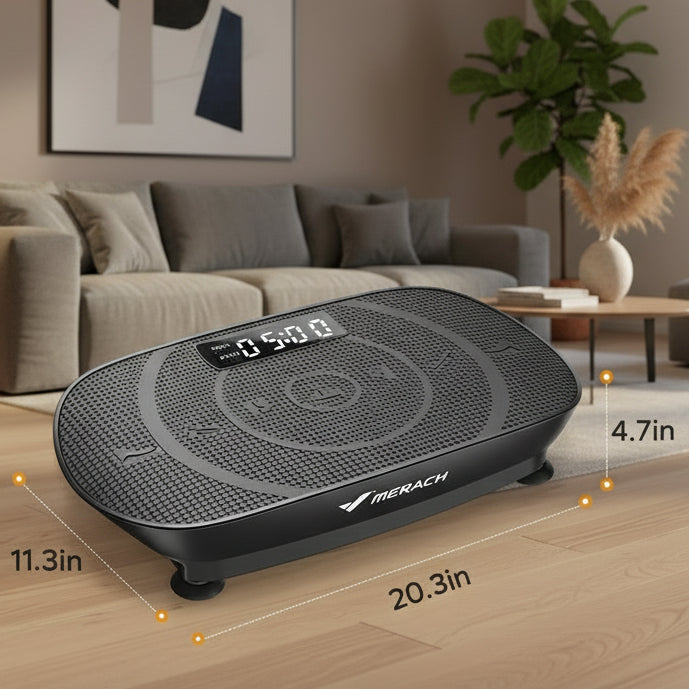 MERACH Trillingsplaat – Full Body Workout | Vetverbranding, Spieropbouw & Lichaamsvormen | Tot 150 kg Draagkracht