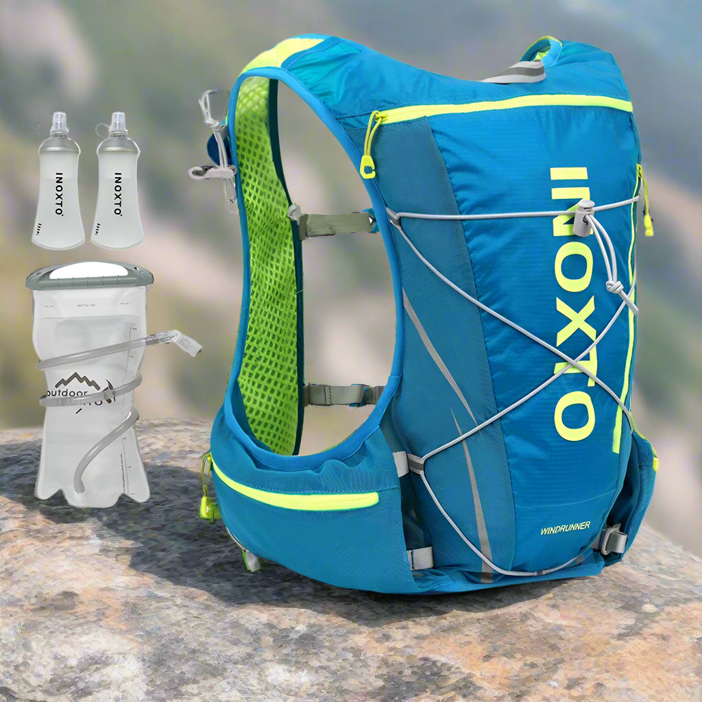 Hydratatie Rugzak – 8L | Voor Hardlopen, Fietsen, Hiking & Marathons – Inclusief 1,5L Waterzak + 500ml Waterfles