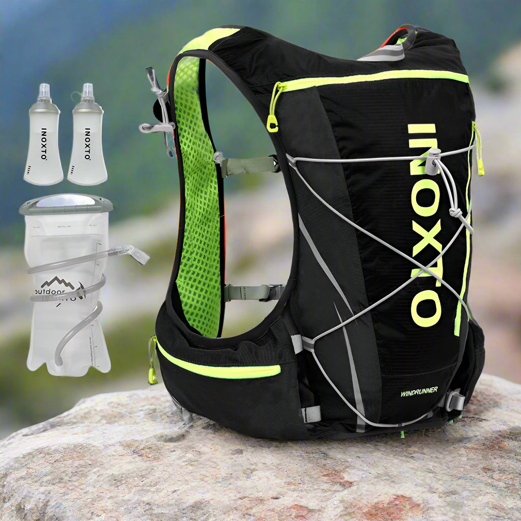 Hydratatie Rugzak – 8L | Voor Hardlopen, Fietsen, Hiking & Marathons – Inclusief 1,5L Waterzak + 500ml Waterfles