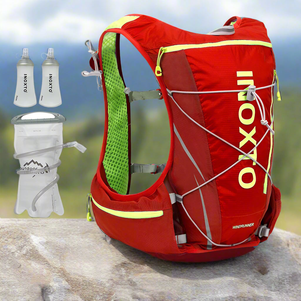 Hydratatie Rugzak – 8L | Voor Hardlopen, Fietsen, Hiking & Marathons – Inclusief 1,5L Waterzak + 500ml Waterfles