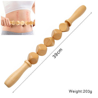 Houten Massage Tools – Lymfedrainage & Anti-Cellulitis Massager | Spierontspanning, Gua Sha & Body Shaping