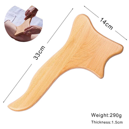 Houten Massage Tools – Lymfedrainage & Anti-Cellulitis Massager | Spierontspanning, Gua Sha & Body Shaping