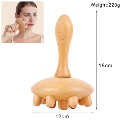 Houten Massage Tools – Lymfedrainage & Anti-Cellulitis Massager | Spierontspanning, Gua Sha & Body Shaping