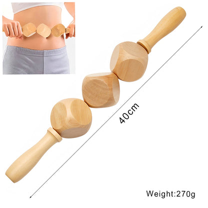 Houten Massage Tools – Lymfedrainage & Anti-Cellulitis Massager | Spierontspanning, Gua Sha & Body Shaping