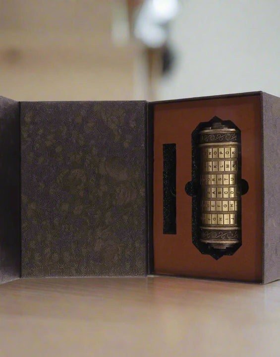 Cadenas à code Leonardo Da Vinci, jouets, cadenas Cryptex en métal pour cadeaux de mariage, cadeaux de Saint-Valentin