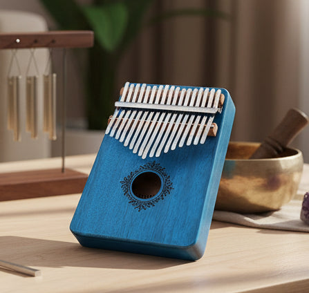 Kalimba Duimpiano 17 Toetsen – Mahoniehout | Draagbaar Muziekinstrument