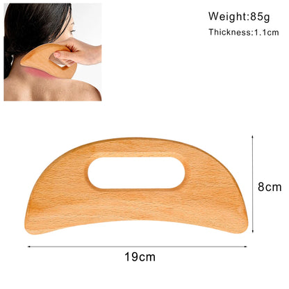 Houten Massage Tools – Lymfedrainage & Anti-Cellulitis Massager | Spierontspanning, Gua Sha & Body Shaping