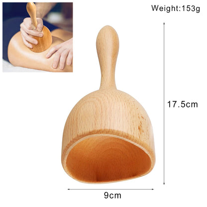 Houten Massage Tools – Lymfedrainage & Anti-Cellulitis Massager | Spierontspanning, Gua Sha & Body Shaping