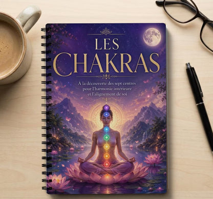 Chakra Guide & Wellness Planner – 7 Chakra Werkboek voor Balans en Zelfzorg (ENG/FRA)