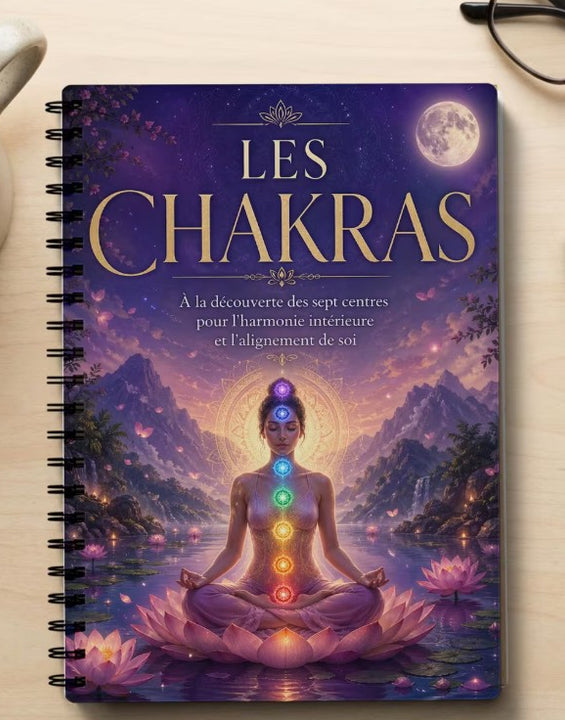 Chakra Guide & Wellness Planner – 7 Chakra Werkboek voor Balans en Zelfzorg (ENG/FRA)