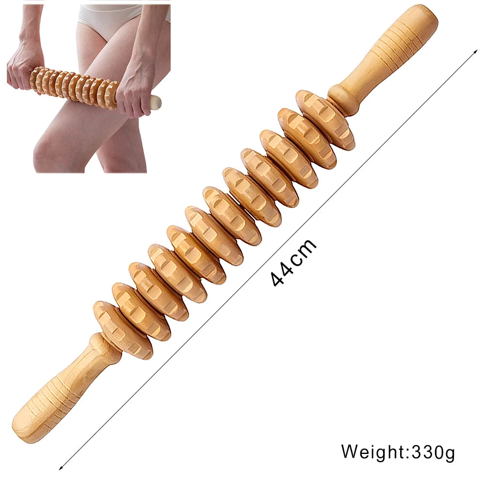 Houten Massage Tools – Lymfedrainage & Anti-Cellulitis Massager | Spierontspanning, Gua Sha & Body Shaping