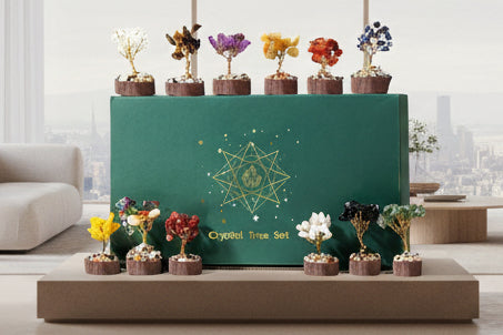 Chakra Edelsteenboom – Set van 12 Kristalboomen