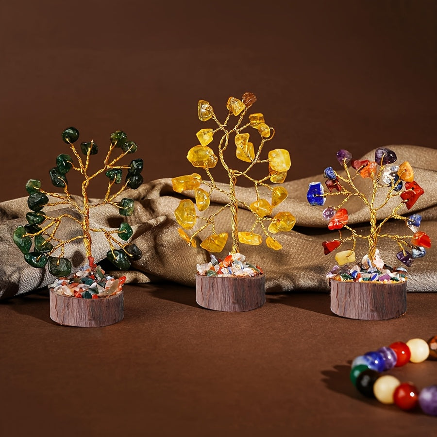 Chakra Edelsteenboom – Set van 12 Kristalboomen