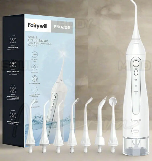 Draagbare waterflosser Wit