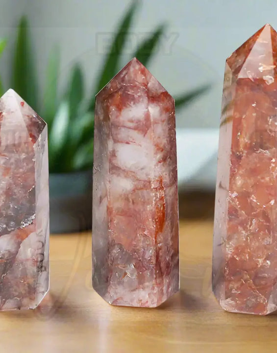 Natural stone and crystal point staff