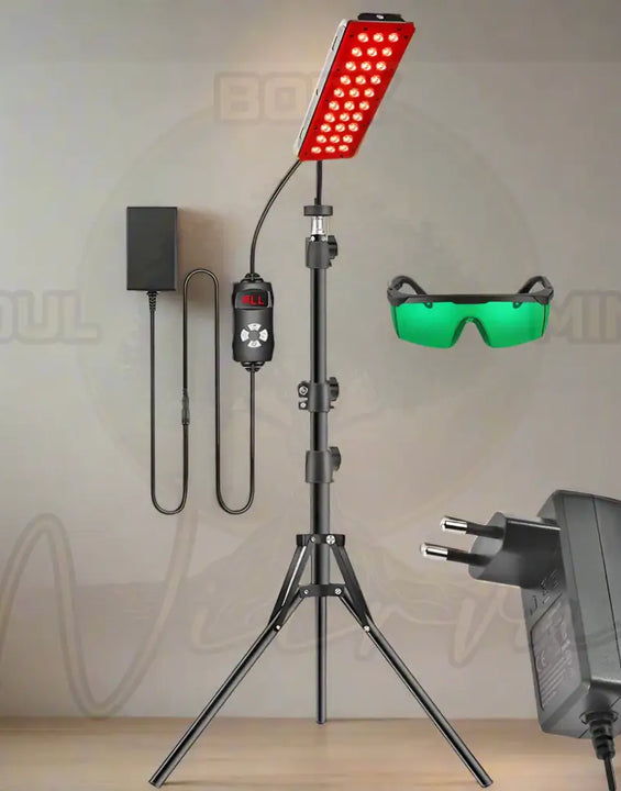Red LED lamp for light therapy 